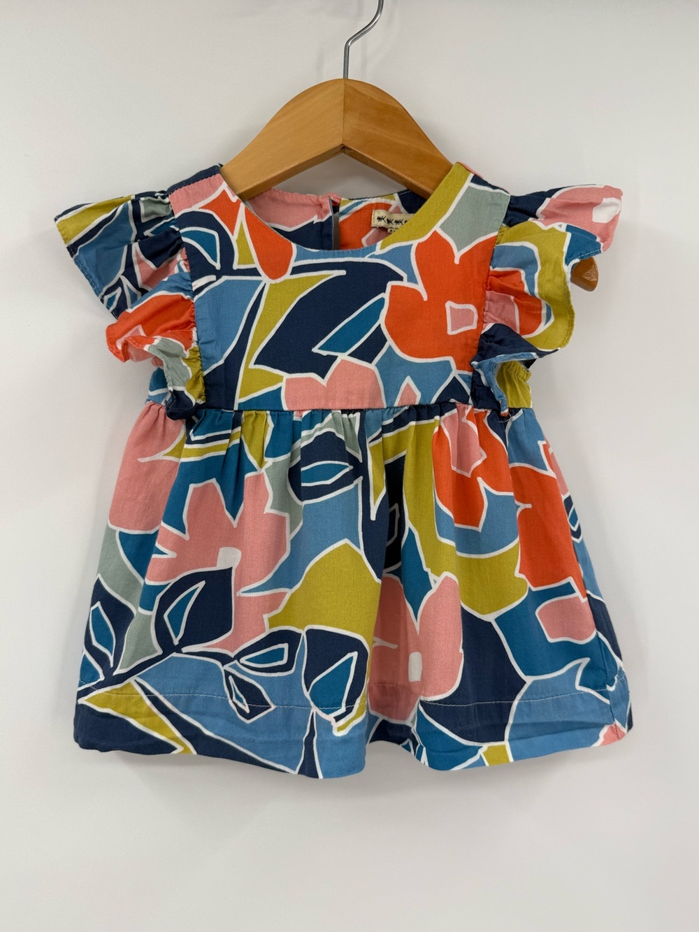 Anthem of the Ants Mia Ruffle Dress | Multi Abstract Floral | 6M